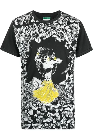 Moschino 1990s hula-print T-shirt