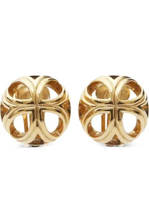 Dior 1990s round clip-on earrings