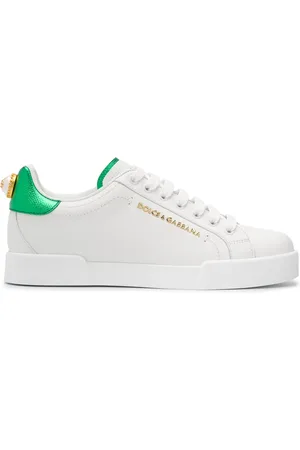 Dolce & Gabbana Portofino logo-tag leather sneakers