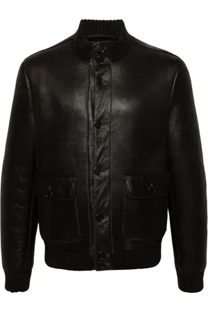 SALVATORE SANTORO Leather bomber jacket