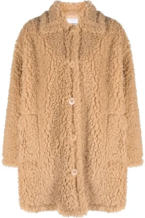 Stand Studio Gwen faux-shearling shirt jacket