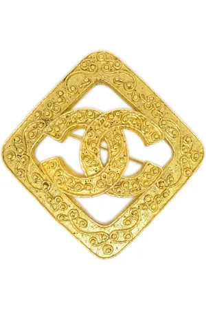 CHANEL 1994 CC rhombus brooch