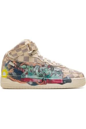 Nike X Louis Vuitton Air Force 1 Mid "Virgil Abloh - Graffiti" sneakers