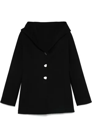 Salvatore Ferragamo Hooded wool peacoat