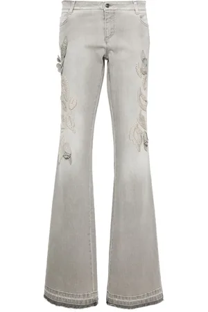 ERMANNO SCERVINO Embroidered bootcut jeans