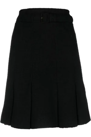 Patou Belted A-line skirt