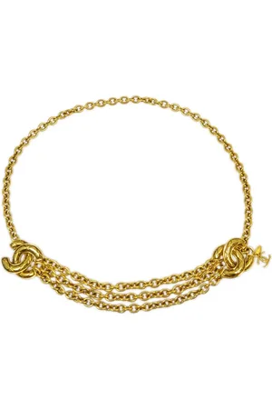 CHANEL 1990-2000s CC chain-link belt