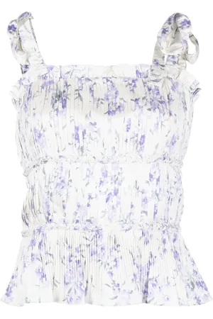 Ralph Lauren Floral-print sleeveless blouse