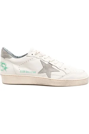 Golden Goose Ballstar Star distressed leather sneakers