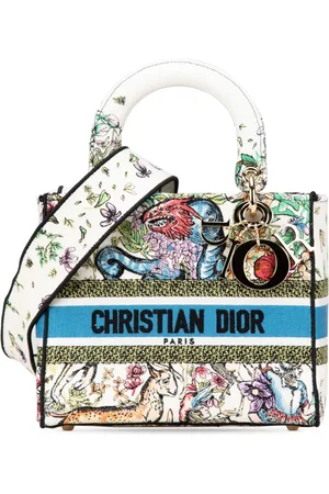 Dior 2022 Medium Canvas D Constellation Embroidered Lady D Lite satchel