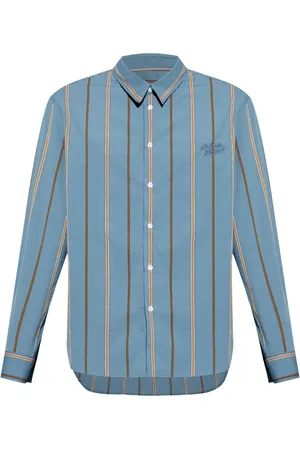 Maison Kitsuné Logo-embroidered striped shirt