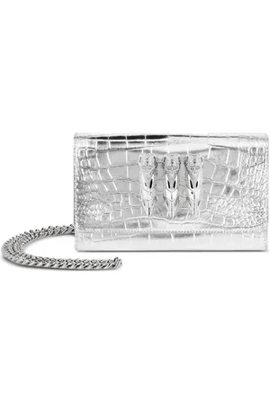 Philipp Plein Small crocodile-embossed shoulder bag