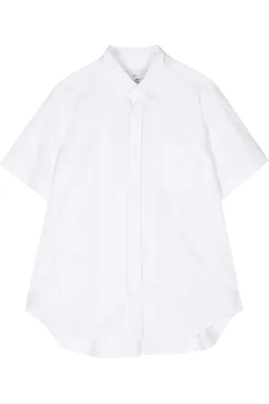 Fumito Ganryu Pleated cotton-blend shirt