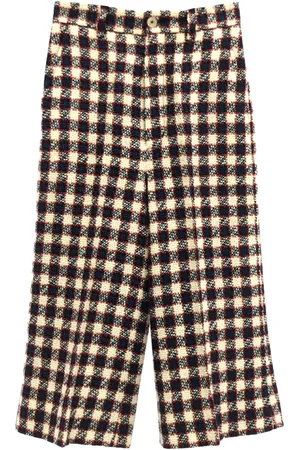 Gucci 2010s gingham-checked trousers