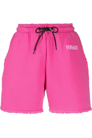 VERSACE Drawstring logo shorts