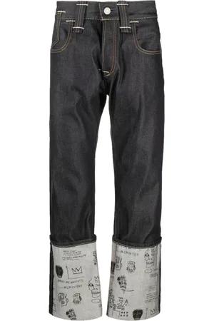 JUNYA WATANABE Doodle-print straight-leg jeans