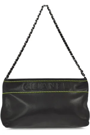 CHANEL 2005 logo-debossed shoulder bag