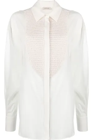 The Mannei Tebulos knitted-panel shirt