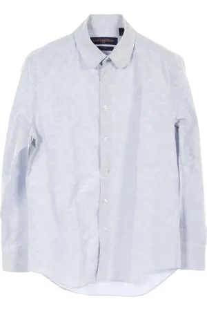 LOUIS VUITTON 2000s Flower-monogram cotton shirt