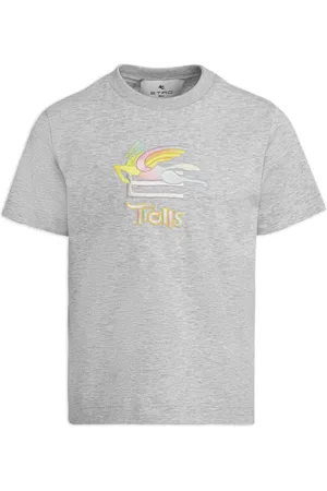 Etro X Trolls logo-embroidered cotton T-shirt