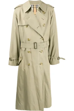 Burberry 1990s long trench coat