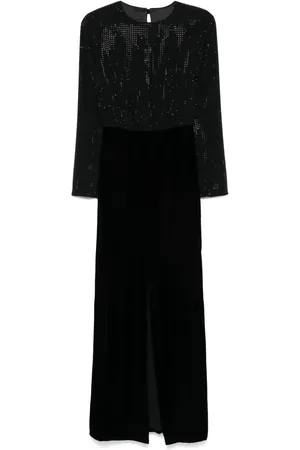 Emporio Armani Rhinestoned maxi dress
