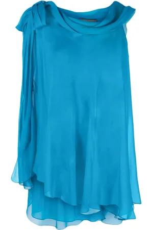 Alberta Ferretti Semi-sheer asymmetric blouse