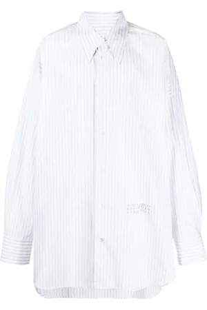 Maison Margiela Numbers-motif long-line shirt
