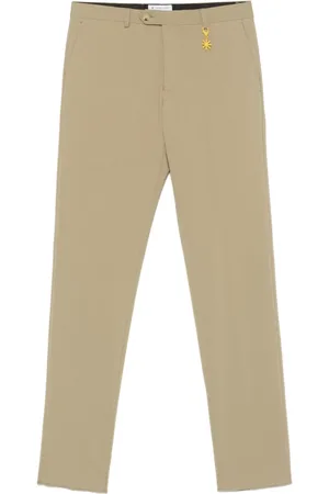 Manuel Ritz Logo-appliqué trousers