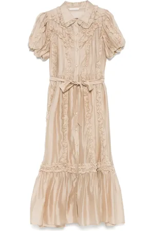 CENERE GB Ruffled midi dress