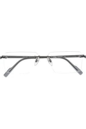 Cazal Metallic panel rectangle glasses