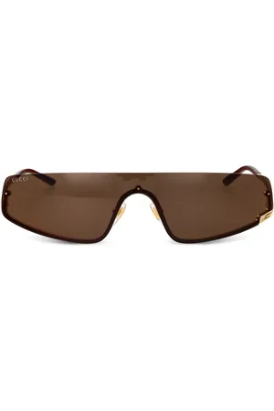 Gucci Shield-frame sunglasses