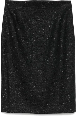 John Galliano 2000s lurex-detail skirt