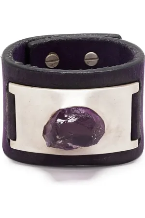 PARTS OF FOUR Amulet amethyst cuff bracelet