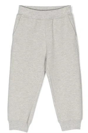 MONNALISA Floral-appliqué track pants