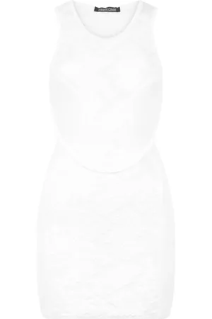 Roberto Cavalli Patterned-jacquard mini dress