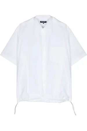 Comme des Garçons Drawstring-hem cotton shirt