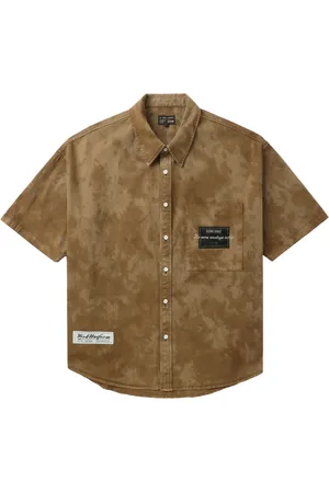 Izzue Abstract-print cotton shirt
