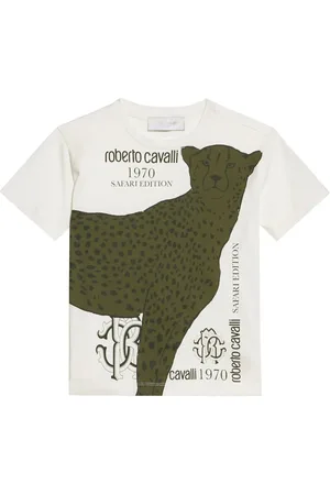 Roberto Cavalli Safari Edition cheetah-graphic T-shirt