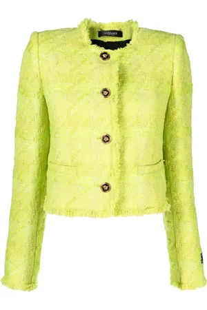 VERSACE Cropped tweed jacket