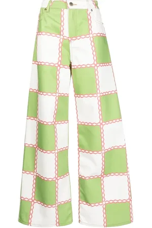 Ahluwalia Jade wide-hem jeans