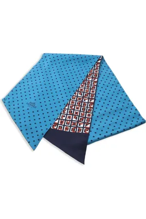 Hermès 2010s maxi Twilly Letters Et Pois scarf