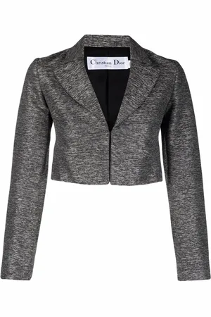 Dior 2000s mélange-effect cropped jacket