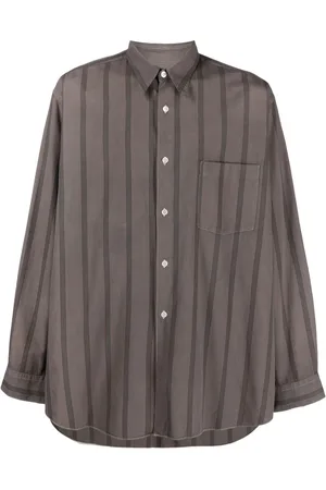 Comme des Garçons 1990s cutaway collar striped shirt