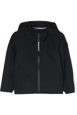 Woolrich Logo-print zip-up hooded jacket