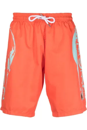 Philipp Plein Graphic-print beach shorts