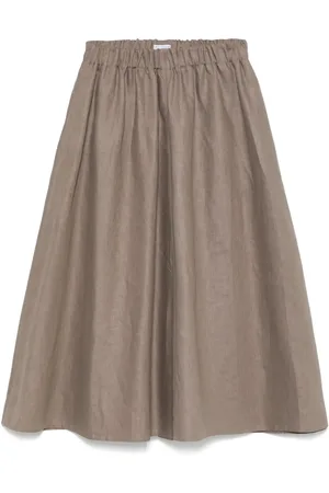 Brunello Cucinelli Linen midi skirt