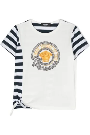 VERSACE Nautical Medusa striped T-shirt