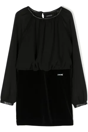 MONNALISA Panelled-design long-sleeve dress