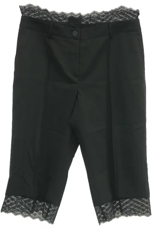 CHANEL 1986-1988 lace-trim culottes